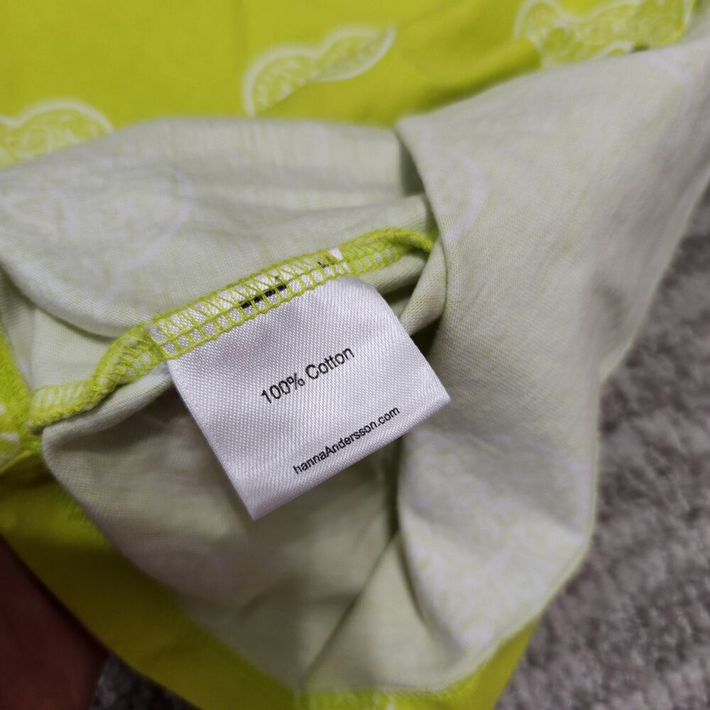 Hanna Andersson girl's chartreuse green halter dress size 120cm or 6/7 - Picture 8 of 9